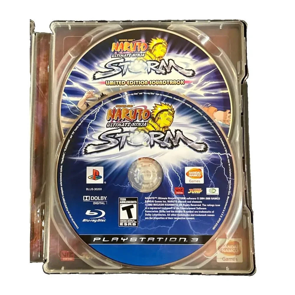 Naruto Ultimate Ninja Storm PlayStation 3 Limited Edition Steelbook Tested Works